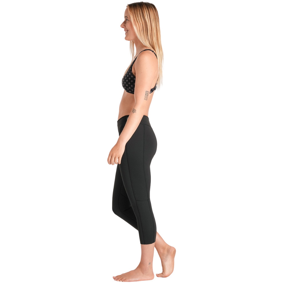 2026 C-Skins Frauen Nuwave Solace Lite 1.5mm 3/4 Leggings C-NSOL15LE34 - Black / Black / White